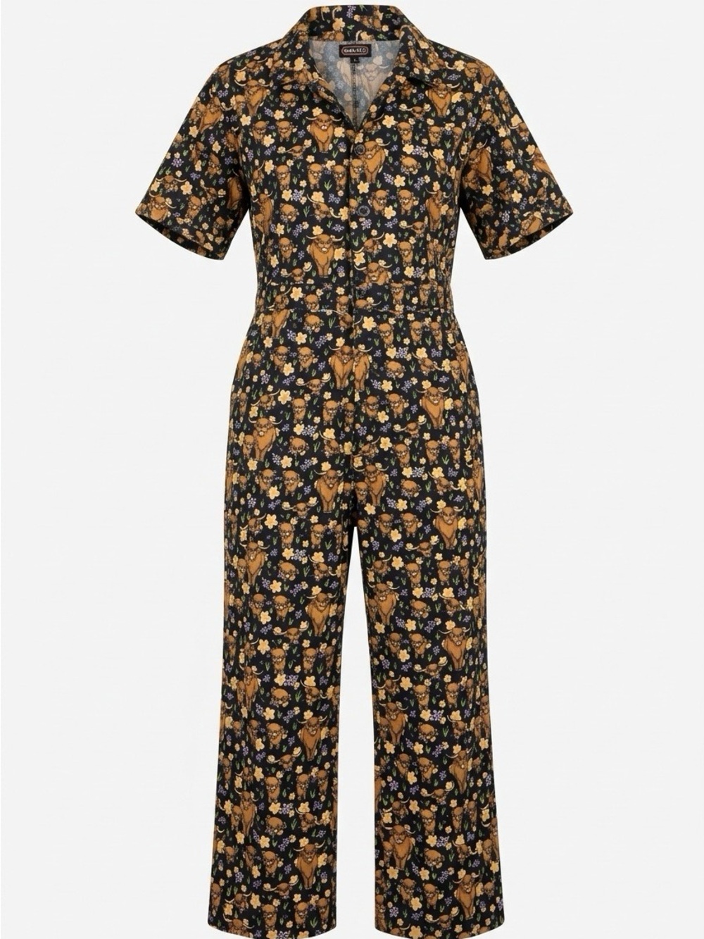 Run & Fly Highland Cow Jumpsuit